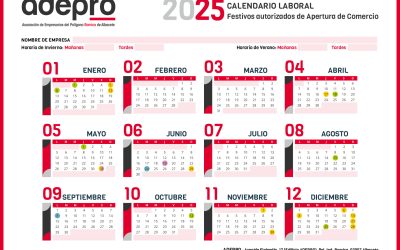 Descarga el Calendario Laboral 2025 de ADEPRO