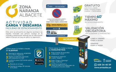 Entra en vigor la ‘Zona Naranja’ para carga y descarga en Albacete